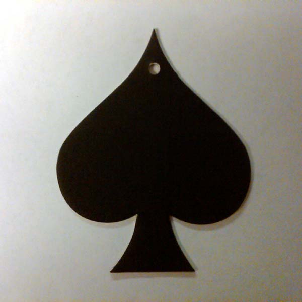 Black Spade Air Freshener - Click Image to Close